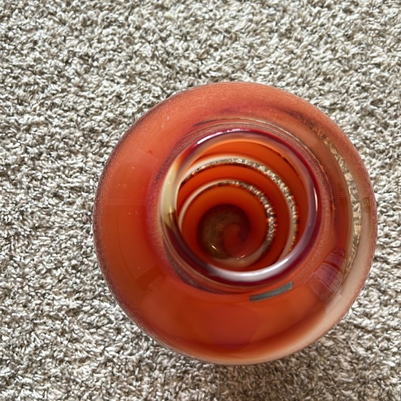 WATERFORD Evolution Red Sea Vase - Picture 4 of 10